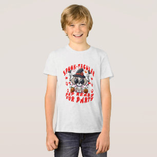 Fun Halloween Dog Pumpkin Design for Pets! Tri-Blend Shirt