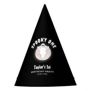 Fun Halloween Ghost Spooky One First 1st Birthday Party Hat
