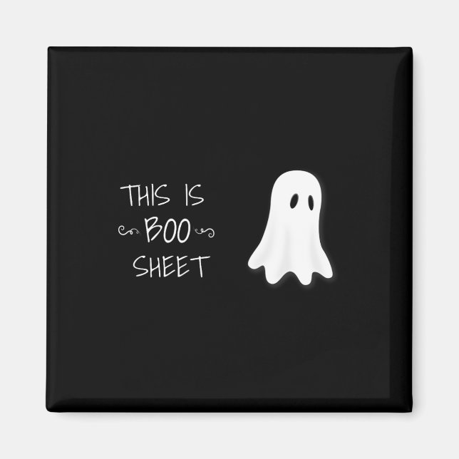 Fun Halloween Ghost This Is Boo Sheet  Magnet (Front)