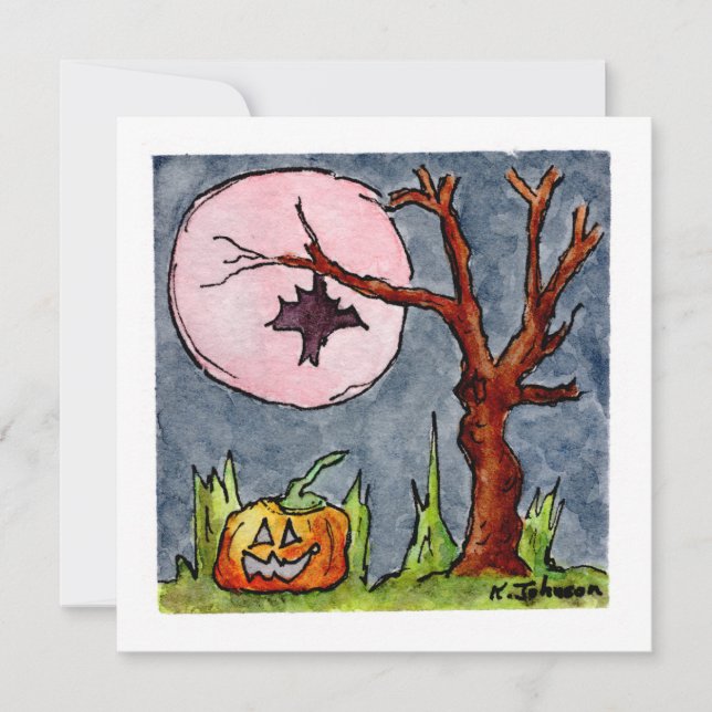 Fun Halloween Greeting Card (Front)