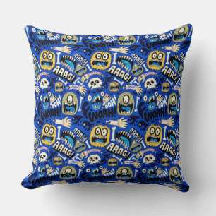 Fun Halloween Monster Pattern Cushion