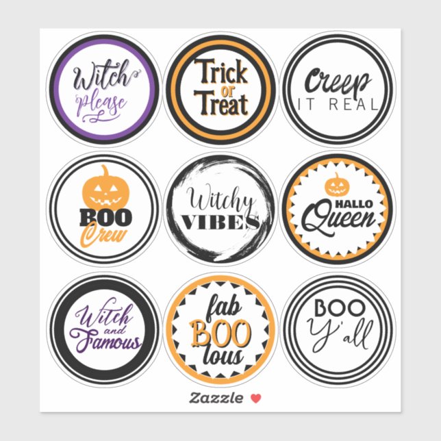 Fun Halloween Party Favor (Sheet)