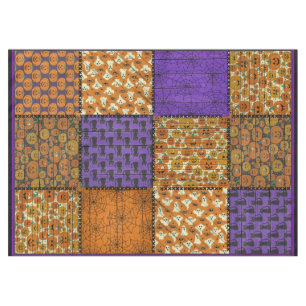 Fun Halloween Patchwork Image Tablecloth
