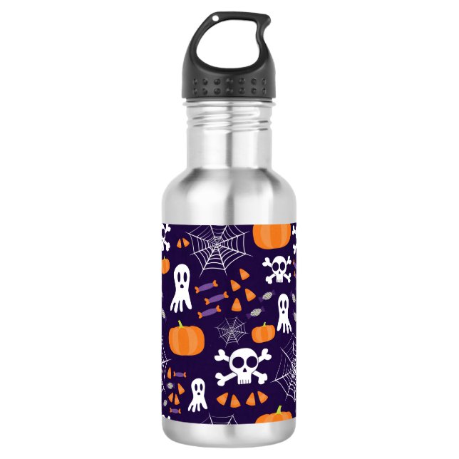Fun Halloween Pattern 532 Ml Water Bottle (Front)