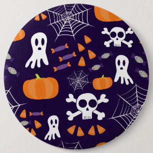 Fun Halloween Pattern 6 Cm Round Badge