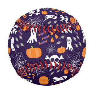 Fun Halloween Pattern Baseball