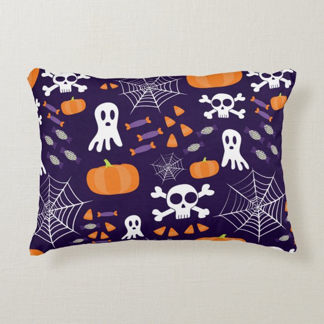 Fun Halloween Pattern Decorative Cushion (Front)