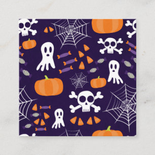Fun Halloween Pattern Discount Card