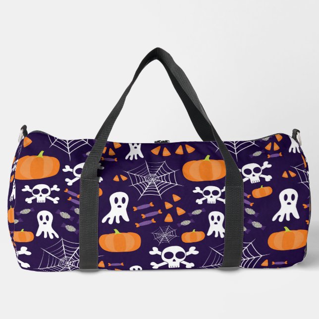 Fun Halloween Pattern Duffle Bag (Front)