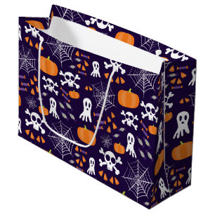 Fun Halloween Pattern Large Gift Bag