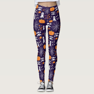 Fun Halloween Pattern Leggings