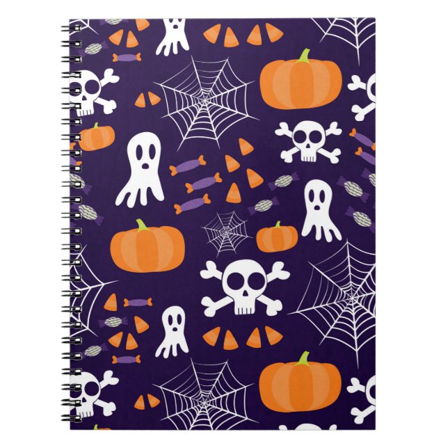 Fun Halloween Pattern Notebook (Front)