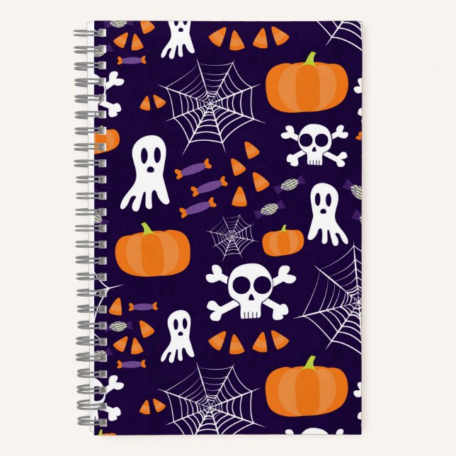Fun Halloween Pattern Notebook (Front)