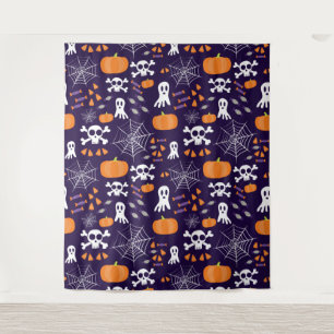 Fun Halloween Pattern Tapestry