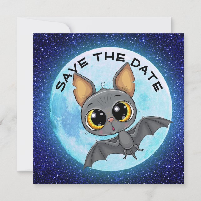 Fun Halloween Save The Date (Front)