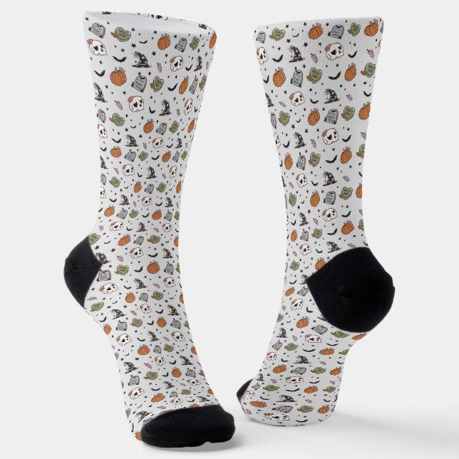 Fun Halloween Socks (Angled)