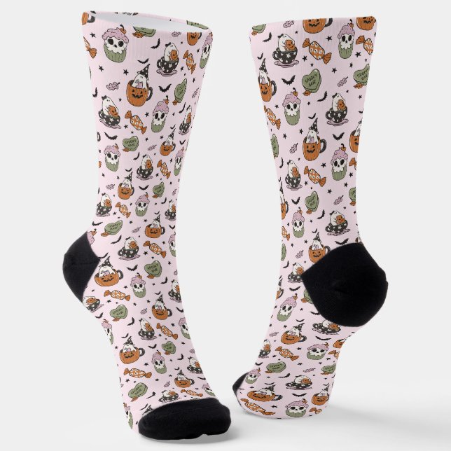 Fun Halloween Socks (Angled)