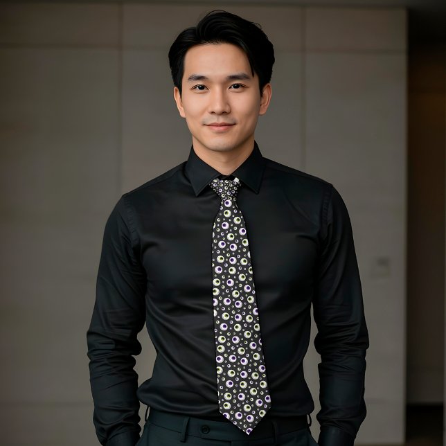 Fun Halloween Themed Eyeball Pattern Tie (Creator Uploaded)