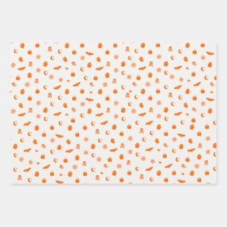 Fun Halloween-themed gift wrapping paper