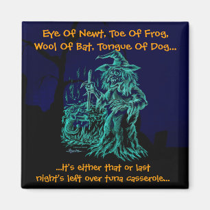 Fun Halloween Witch Magnet