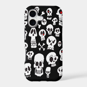 Fun Hand Drawn Cartoon Skulls