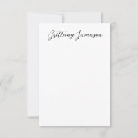 Fun Hand-written style Name in Black and White