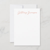 Fun Hand-written style Name in Pink Peach