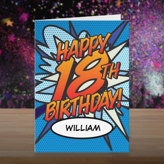 Fun HAPPY 18TH BIRTHDAY Comic Book Card (Fun HAPPY 18TH BIRTHDAY Comic Book Card)
