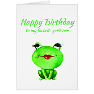 Fun Happy Birthday Gardener Toadally Awesome Hobby