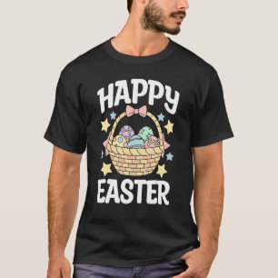 Fun Happy Easter Egg Basket Spring Men Women Boys T-Shirt