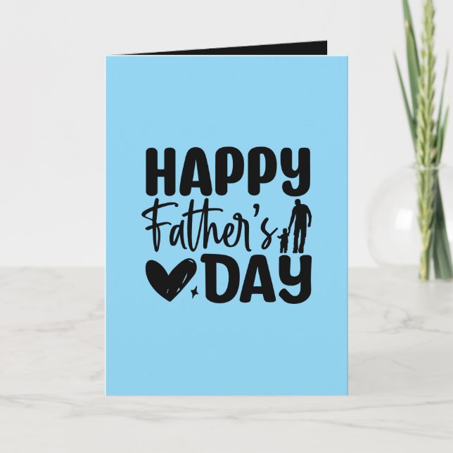 Fun Happy Father's Day customisable  Card (Front)