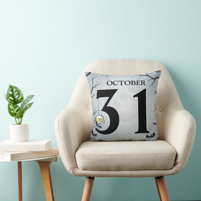 Fun Happy Halloween October 31st Cushion (Chair)