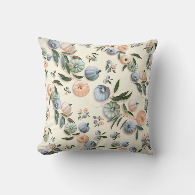 Fun Happy Halloween Pumpkins Pattern Background Cushion (Front)