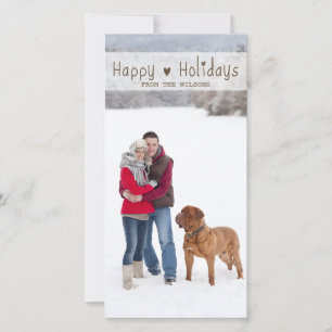 FUN HAPPY HOLIDAYS   HOLIDAY PHOTO CARD
