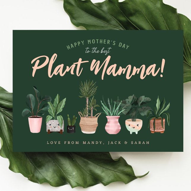 Fun Happy Mother's Day to the best Plant Mamma Card (Creator Uploaded)