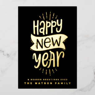 FUN HAPPY NEW YEAR 2025 Custom Business Gold