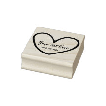 Fun Heart Sharp Wedding Branding Stamp Template