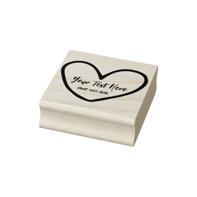 Fun Heart Sharp Wedding Branding Stamp Template (Stamp)