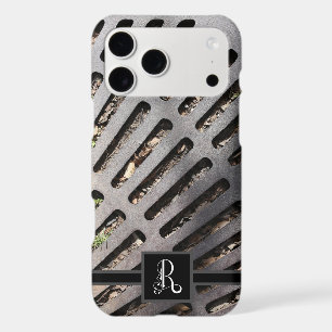 Fun Heavy Metal Grate Look with "R" Monogram