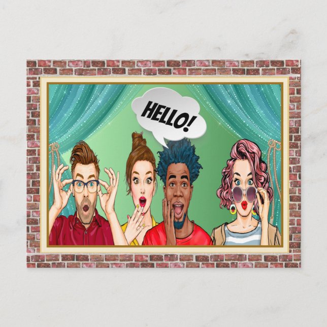 FUN HELLO Postcard (Front)