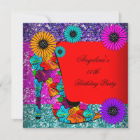 FUN High Heel Shoes Birthday Party Flowers