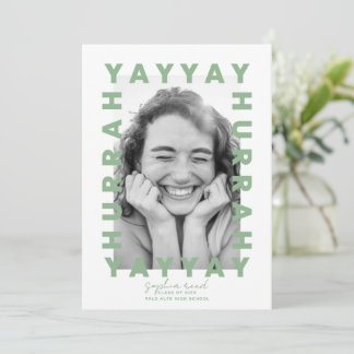 Fun High School Graduation Photo Announcement