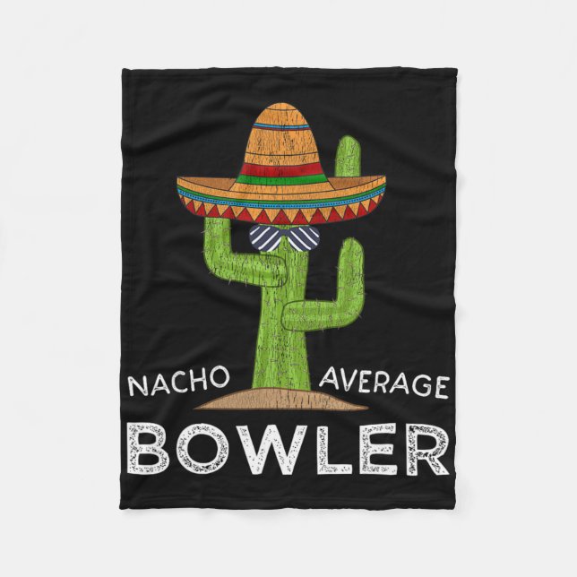 Fun Hilarious Bowler Joke Humour Funny Bowling Say Fleece Blanket (Front)