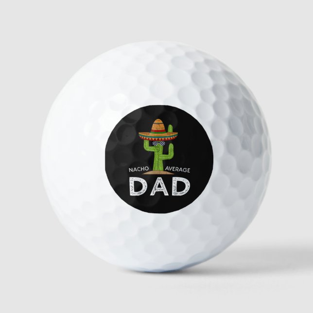 Fun Hilarious Dad Joke _ Funny Saying Dad Golf Balls (Front)
