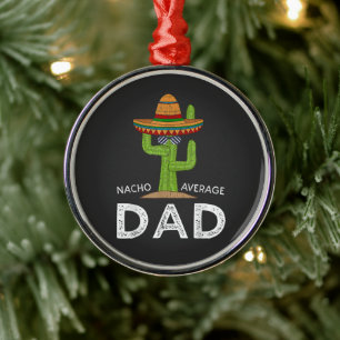 Fun Hilarious Dad Joke _ Funny Saying Dad Metal Tree Decoration