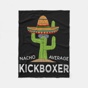 Fun Hilarious Kickboxer Meme Funny Kickboxing Fleece Blanket