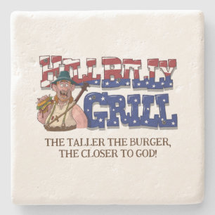 Fun HillBilly Grill Denmark Stone Coasters! Coaster