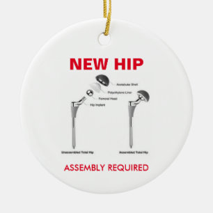 Fun Hip Replacement - Assembly Required Ceramic Tree Decoration