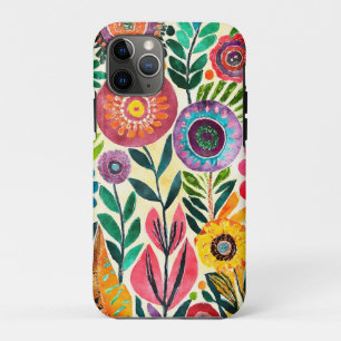 Fun Hippie Flower Patterned Case-Mate iPhone Case