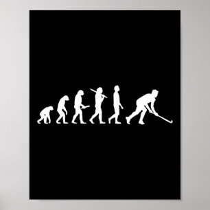 Fun hockey evolution  gift for hockey players poster